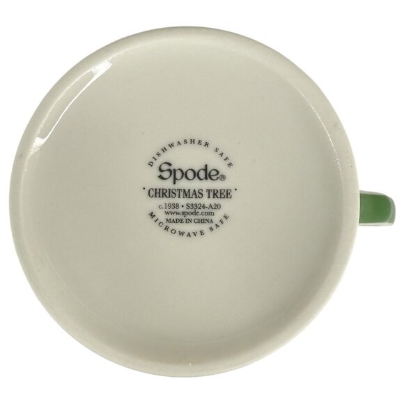 Spode Christmas Tree Mug Cup With Ceramic Old World Santa Claus Ornament New - Picture 8 of 11